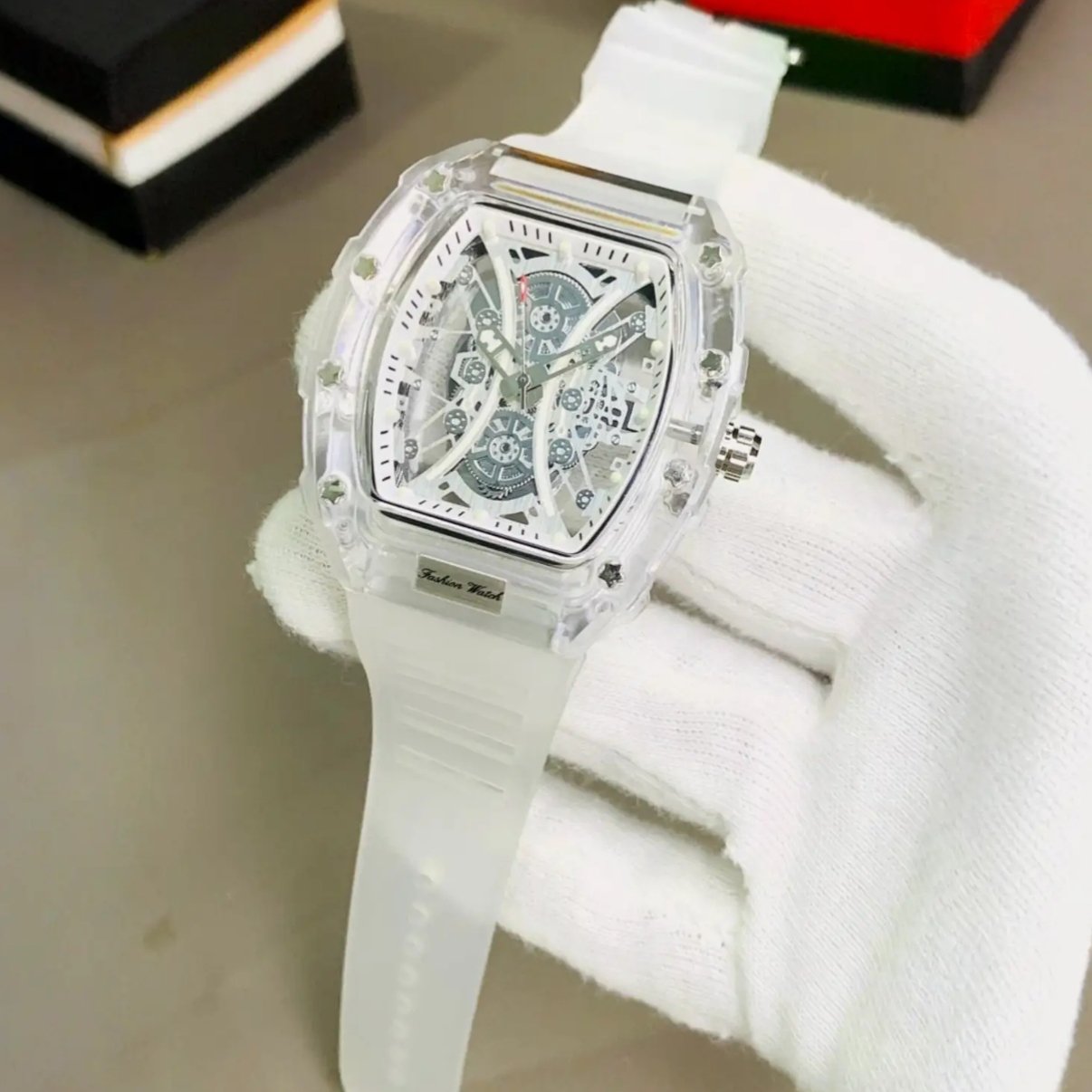 Transparent Skeleton Sports Watch